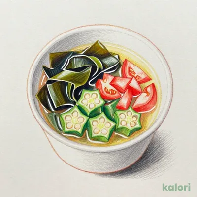 Izena Island Mozuku and Okra Soup (R)