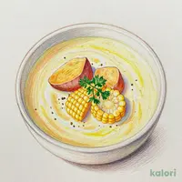 とうもろこしとさつま芋のスープ（L）