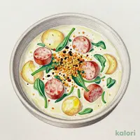 ほうれん草とサルシッチャのポテトチャウダー(S)