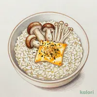 ハーブ香る3種のきのことチーズのOKAYUリゾット（L）