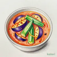 Fried Eggplant Rasam (L)