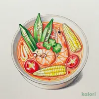 Chilled Shrimp and Summer Vegetable Tom Yum Goong (R)