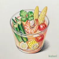 海老と夏野菜の冷たいトムヤムクン（S）