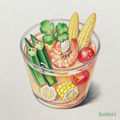 Chilled Shrimp and Summer Vegetable Tom Yum Goong (S)