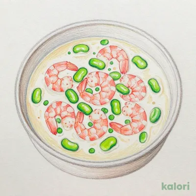 Suruga Bay Sakura Shrimp and Broad Bean Cream Soup (Regular)