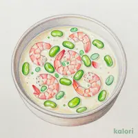 駿河湾産桜海老とそら豆のクリームスープ（S）