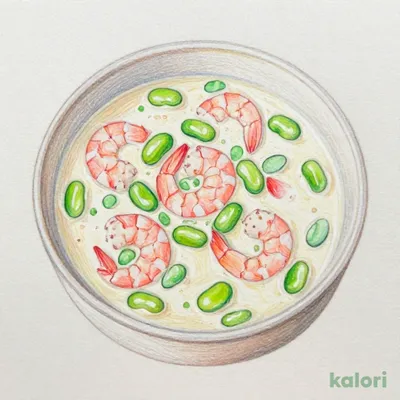 駿河湾産桜海老とそら豆のクリームスープ（S）