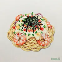 たらこと魚介のクリームすぱ
