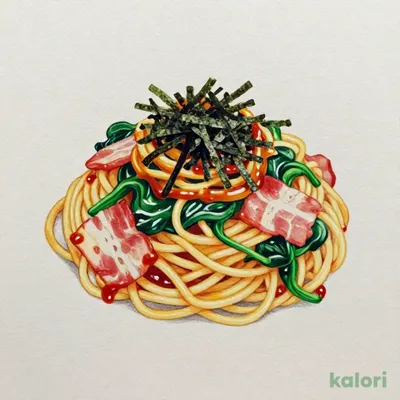 ほうれん草とベーコンの和風すぱ