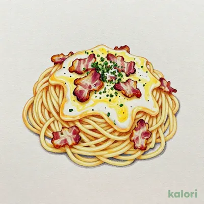 Crispy Bacon Creamy Carbonara Spaghetti