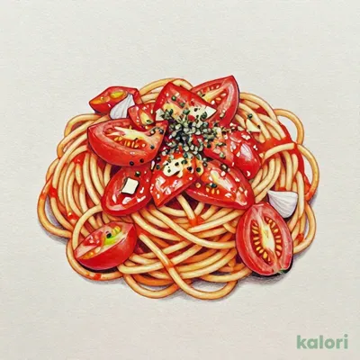 Ripe Tomato and Garlic Arrabbiata Spaghetti