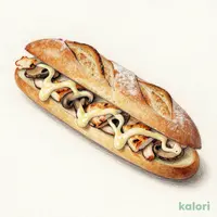 ３種のきのこ＆ローストチキン　スターバックス　バゲットサンド