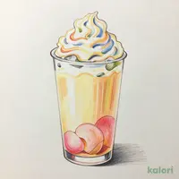 My フルーツ³ フラペチーノ® 完熟白桃（Tall・ミルク）