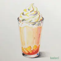 My フルーツ³ フラペチーノ® 完熟白桃（Tall・低脂肪乳）