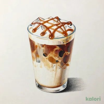 Caramel Macchiato, Iced (Short, Breve)