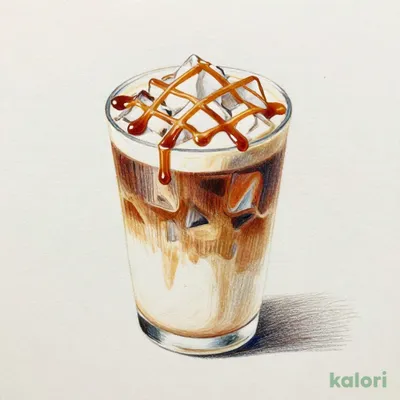 Iced Caramel Macchiato with Non-Fat Milk, Short
