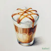 Caramel Macchiato, Hot (Venti, Low-Fat Milk)