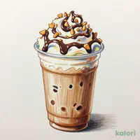クランチー アーモンド チョコレート フラペチーノ®（Grande・アーモンドミルク）