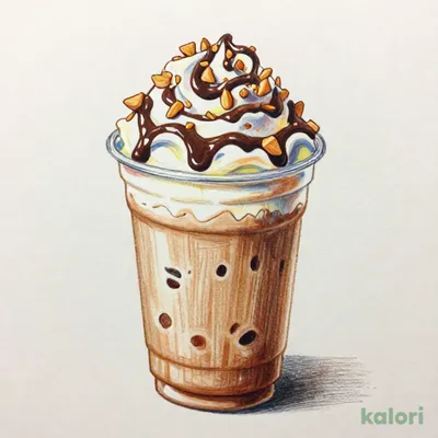 クランチー アーモンド チョコレート フラペチーノ®（Grande・アーモンドミルク）