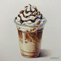 クランチー アーモンド チョコレート フラペチーノ®（Grande・ブレベ）