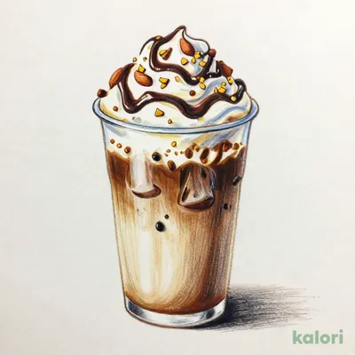 クランチー アーモンド チョコレート フラペチーノ®（Grande・ミルク）