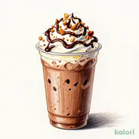 Crunchy Almond Chocolate Frappuccino (Short, Non-Fat Milk)