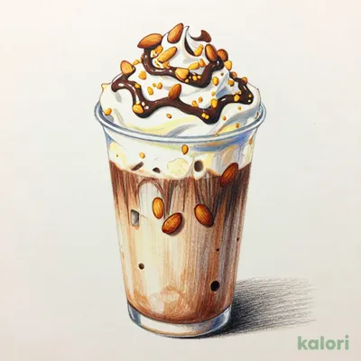 Crunchy Almond Chocolate Frappuccino (Tall, Almond Milk)