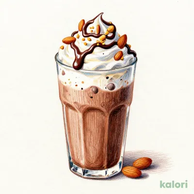 Crunchy Almond Chocolate Frappuccino (Tall, Non-Fat Milk)
