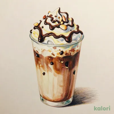 クランチー アーモンド チョコレート フラペチーノ®（Venti・オーツミルク）