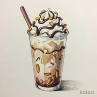 Crunchy Almond Chocolate Frappuccino (Venti, Non-Fat Milk)