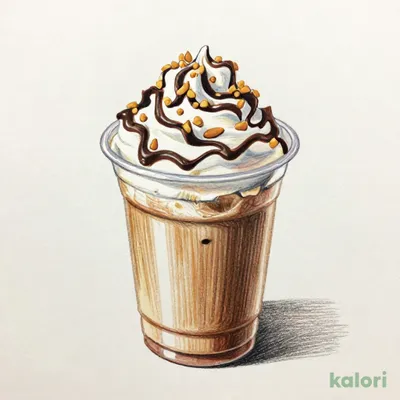 クランチー アーモンド チョコレート フラペチーノ®（Venti・豆乳）