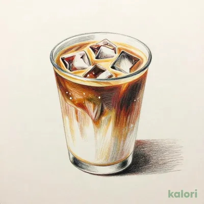 Triple Espresso Latte, Iced, Tall, Breve