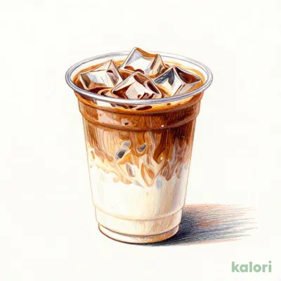 Iced White Chocolate & Espresso (Short, Low-Fat Milk)