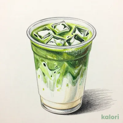 Wasanmitsu Matcha Tea Latte (Iced) (Tall, Milk)