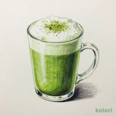 Wasanmitsu Matcha Tea Latte, Hot, Low-Fat Milk (Tall)