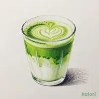 抹茶 ティー ラテ(ホット)(Venti・アーモンドミルク)