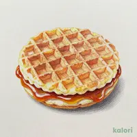 キャラメルワッフル