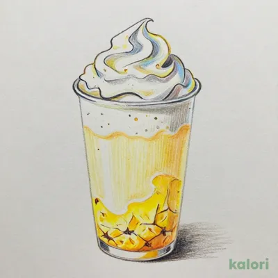 Pineapple Yogurt Frappuccino (Tall, Low-Fat Milk)