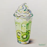 Haruna-san Kiwi Yogurt Frappuccino (Tall, Low-Fat Milk)