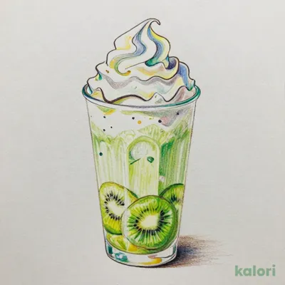 Haruna-san Kiwi Yogurt Frappuccino (Tall, Low-Fat Milk)