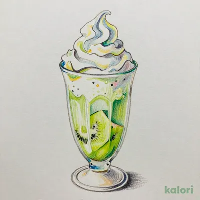Haruna-san Kiwi Yogurt Frappuccino (Tall, Non-Fat Milk)