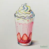 Akagi-san Strawberry Yogurt Frappuccino (Tall, Non-Fat Milk)