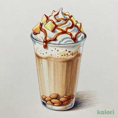 Aomori Apple Almond Milk Frappuccino (Tall, Low-Fat Milk)