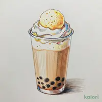 ミルク ティー アフォガート with アイスクリーム（Tall）