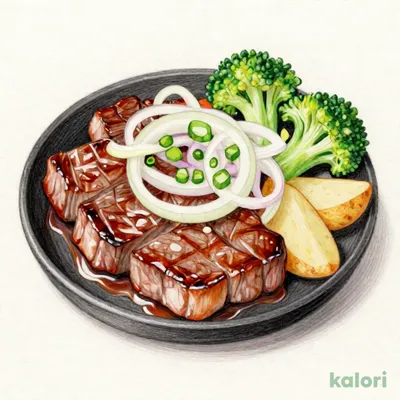 和風ねぎ盛りステーキ