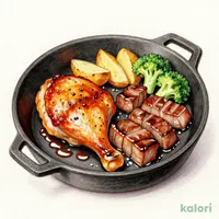 【水曜の日替わり　2品盛り】チキングリル＆豚ハラミグリル