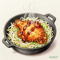 豪快鉄板の香ばしチキン