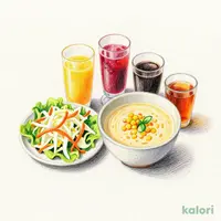 Sセット ミニフレッシュサラダ +コーンスープ +ドリンクバーセット
