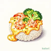 たっぷり海老のチーズドリア（スープバー付）