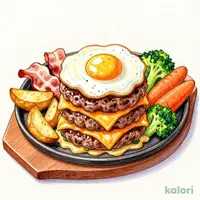 どんタワーハンバーグ